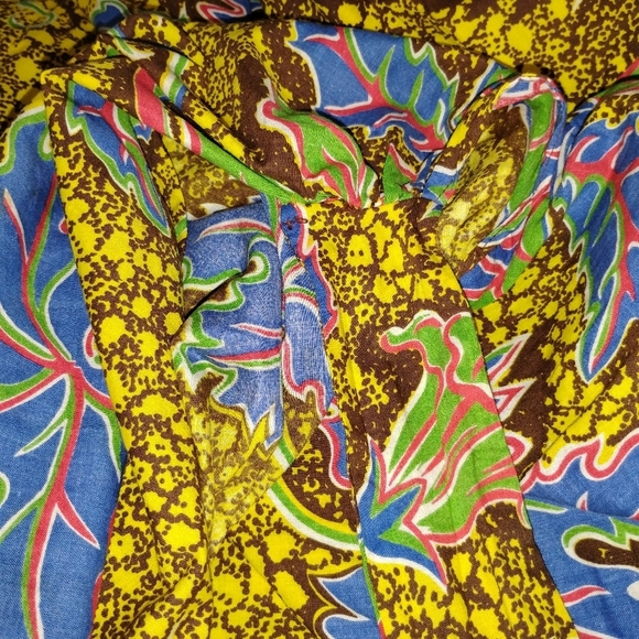 RARE VINTAGE HAWAIIAN FAUX WRAP DRESS - Picture 7 of 16